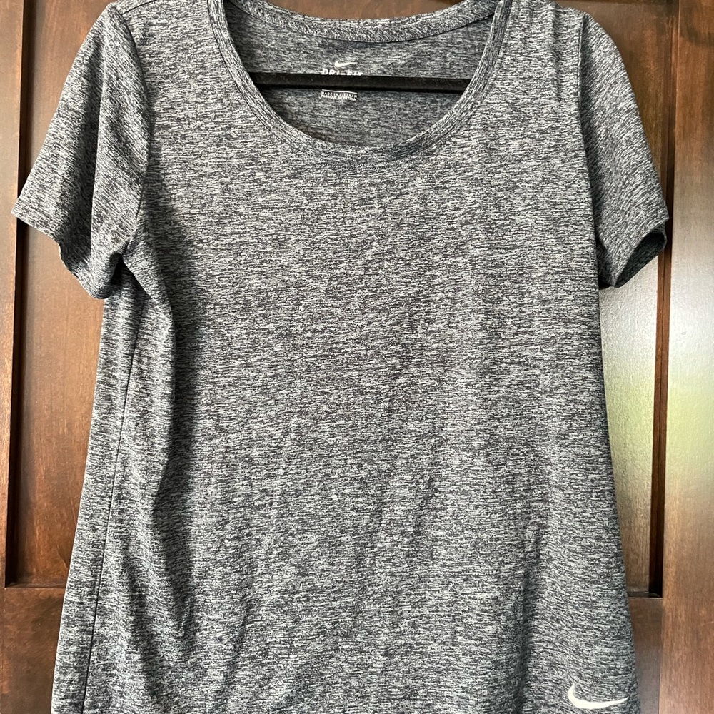 Heather Gray Nike Dry Fit top